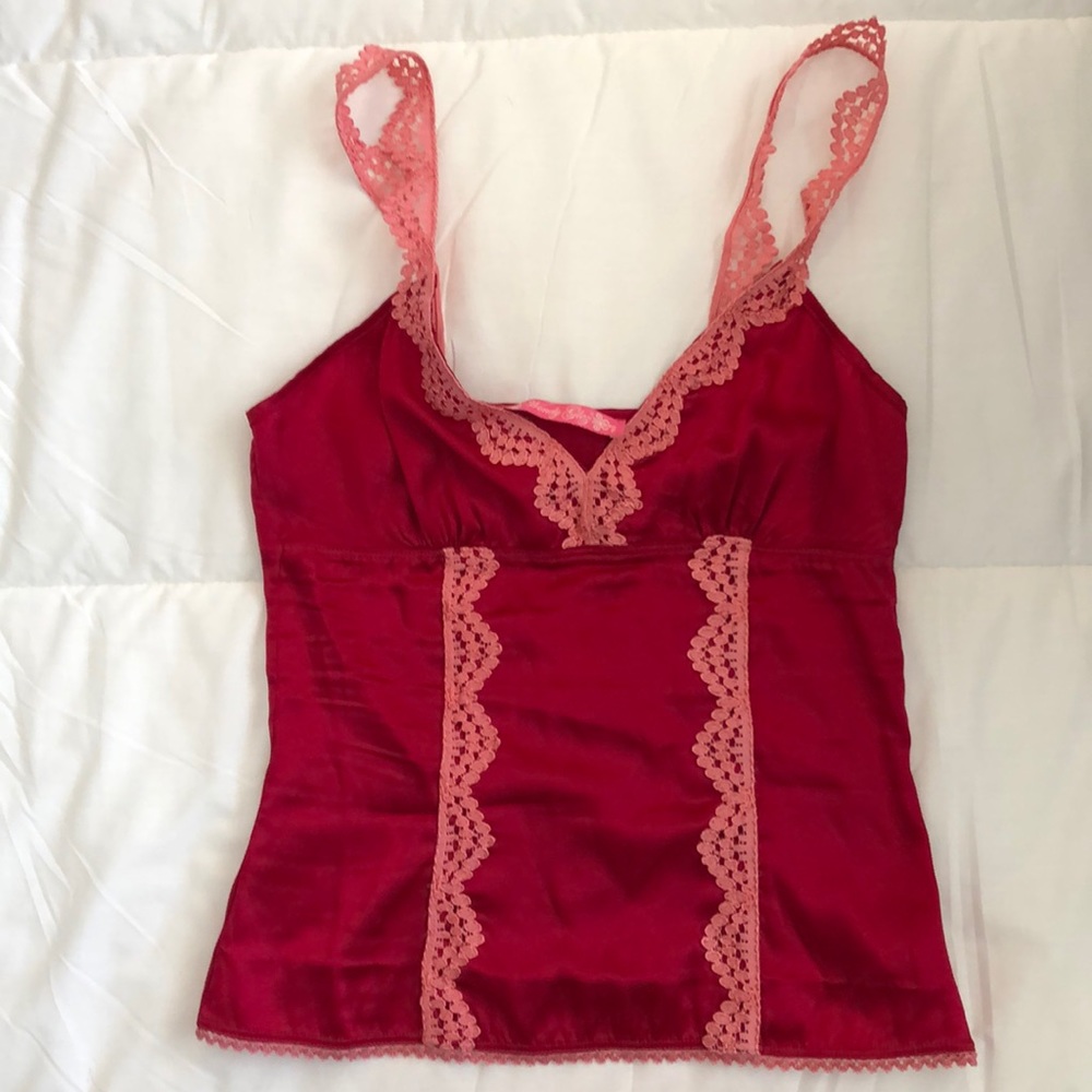 Red Silk set by Wendy Glen size P & S